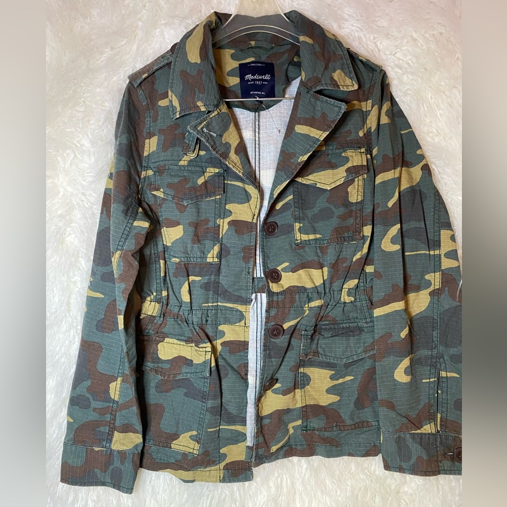 Madewell Camo Spring Jacket Size Medium